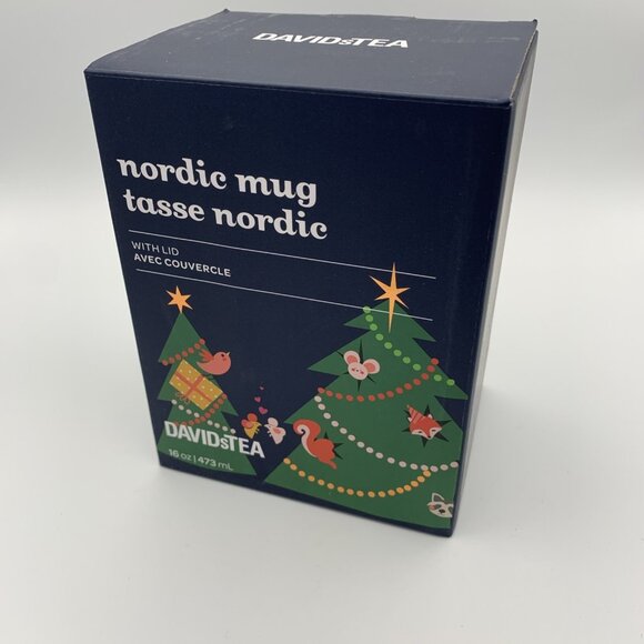 Davids Tea Color Changing Nordic Mug Christmas Tree Navy W/Infuser - Picture 9 of 16